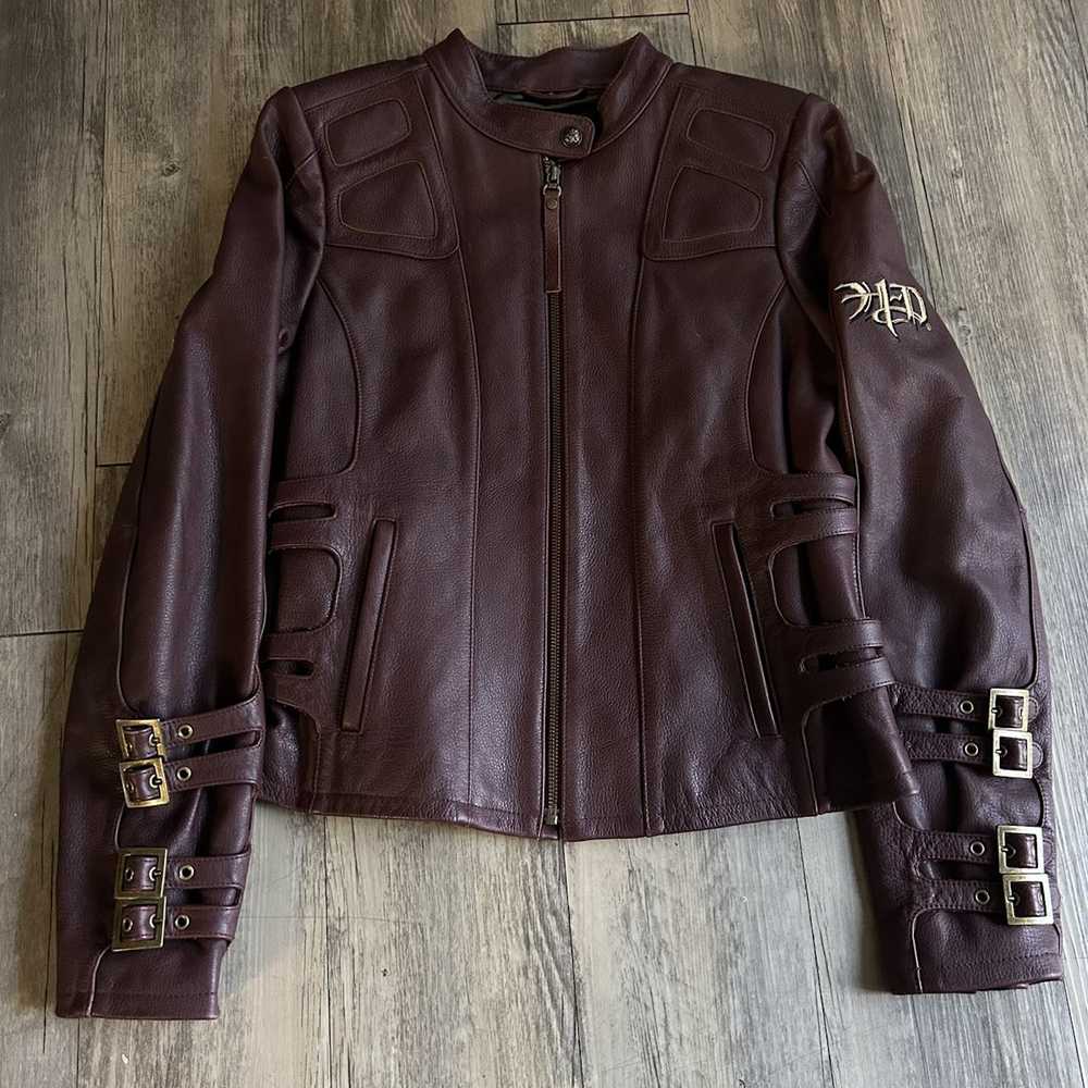 Harley Davidson Crazy Full Leather Biker Jacket Gem