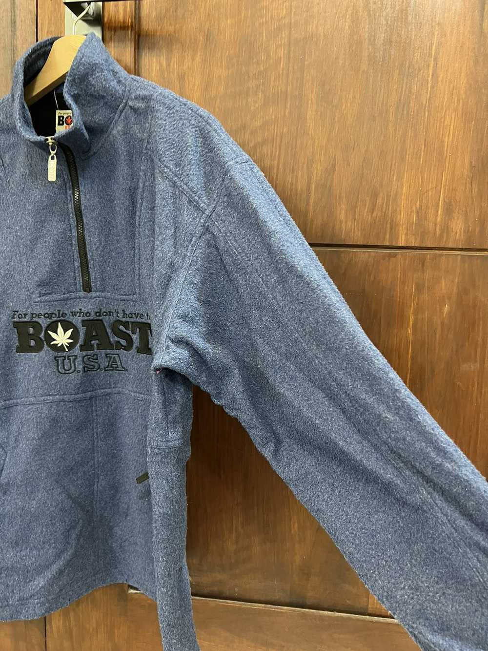 Boast × Vintage Boast USA Half Zipper Sweatshirt - image 4