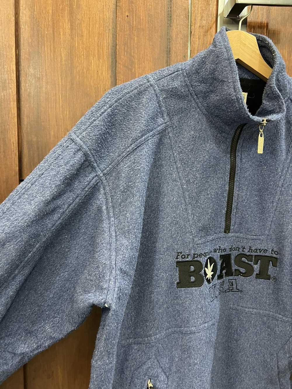 Boast × Vintage Boast USA Half Zipper Sweatshirt - image 5