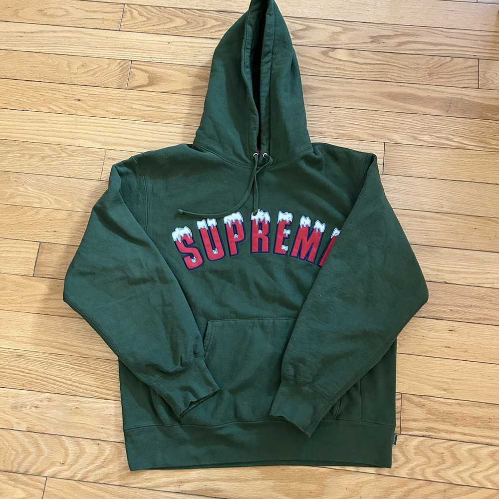 Supreme Used Supreme Icy Arc Hooded Sweatshirt Gr… - image 1