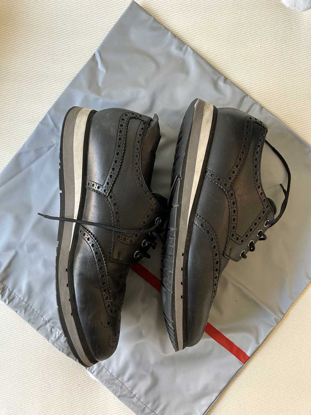 Prada Prada Vit Montana derby leather sports Wing… - image 3