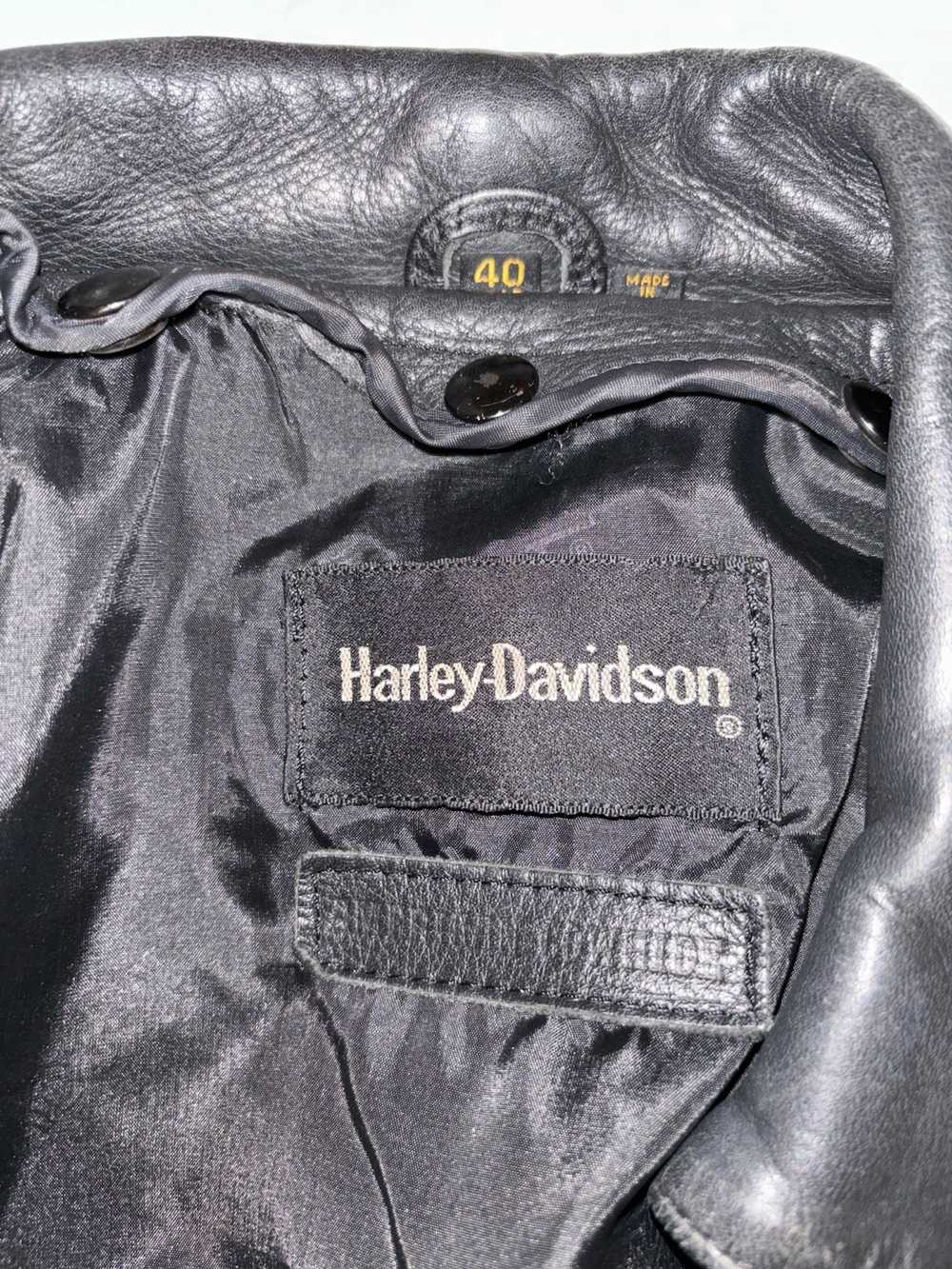 Harley Davidson Harley Davidson leather jacket - image 8