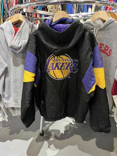 STARTER Los Angeles Lakers Blown Up Logo Jacket LS230561 LLK - Karmaloop