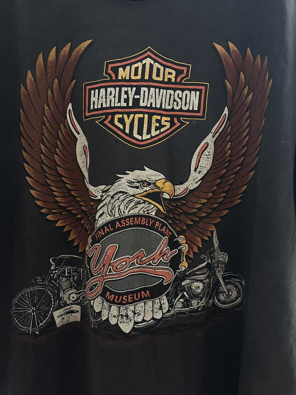Harley Davidson Black Vintage Harley Davidson Tee - image 2