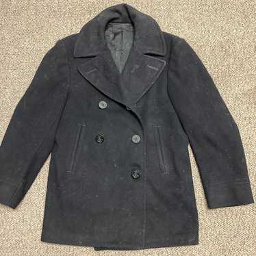 Military × Vintage Vintage US Navy Wool Pea Coat … - image 1