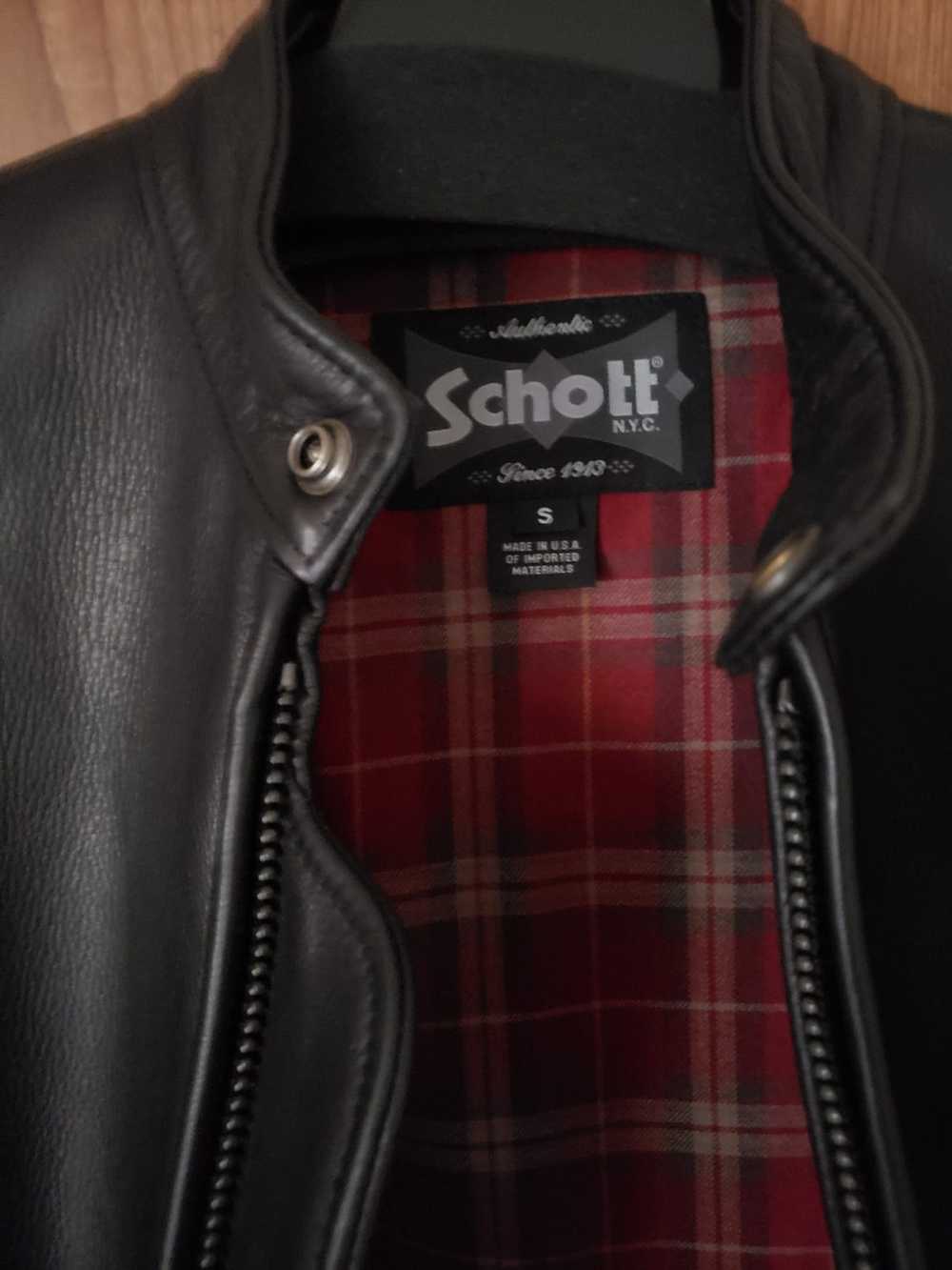 Schott Schott 530 Café Racer Leather Jacket - image 4