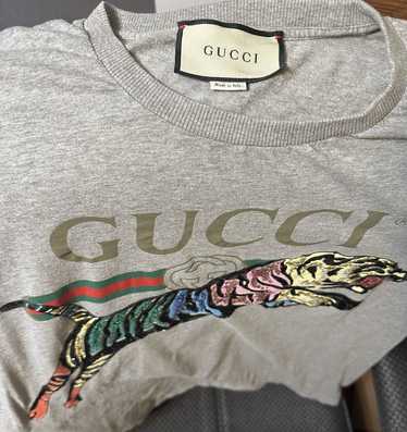 Gucci Rare Gucci Sequin Tiger Tee