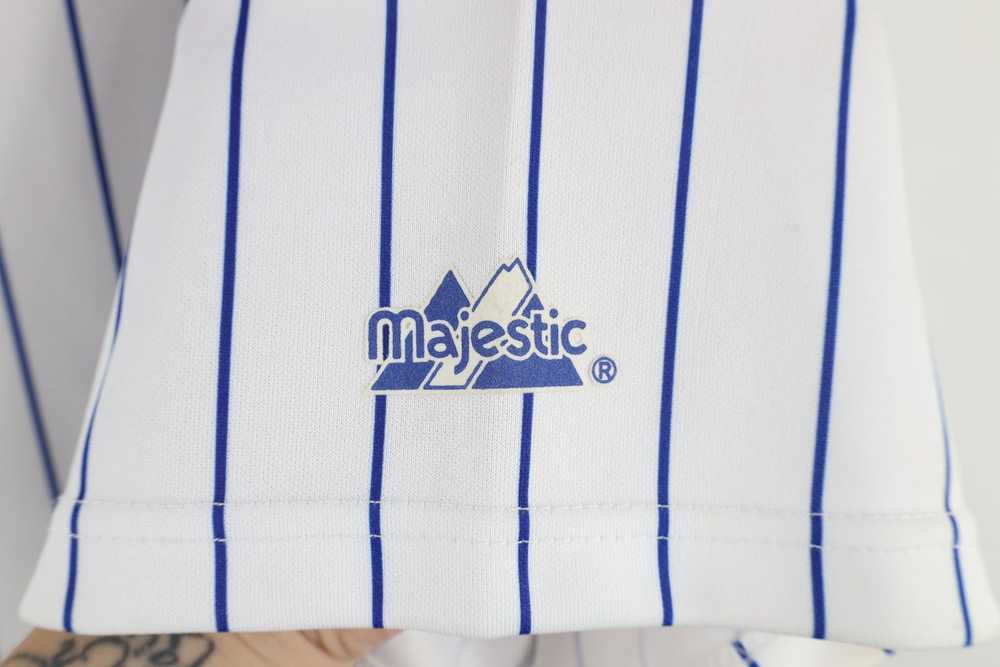 Majestic × Vintage Vintage 90s Majestic Pinstripe… - image 9