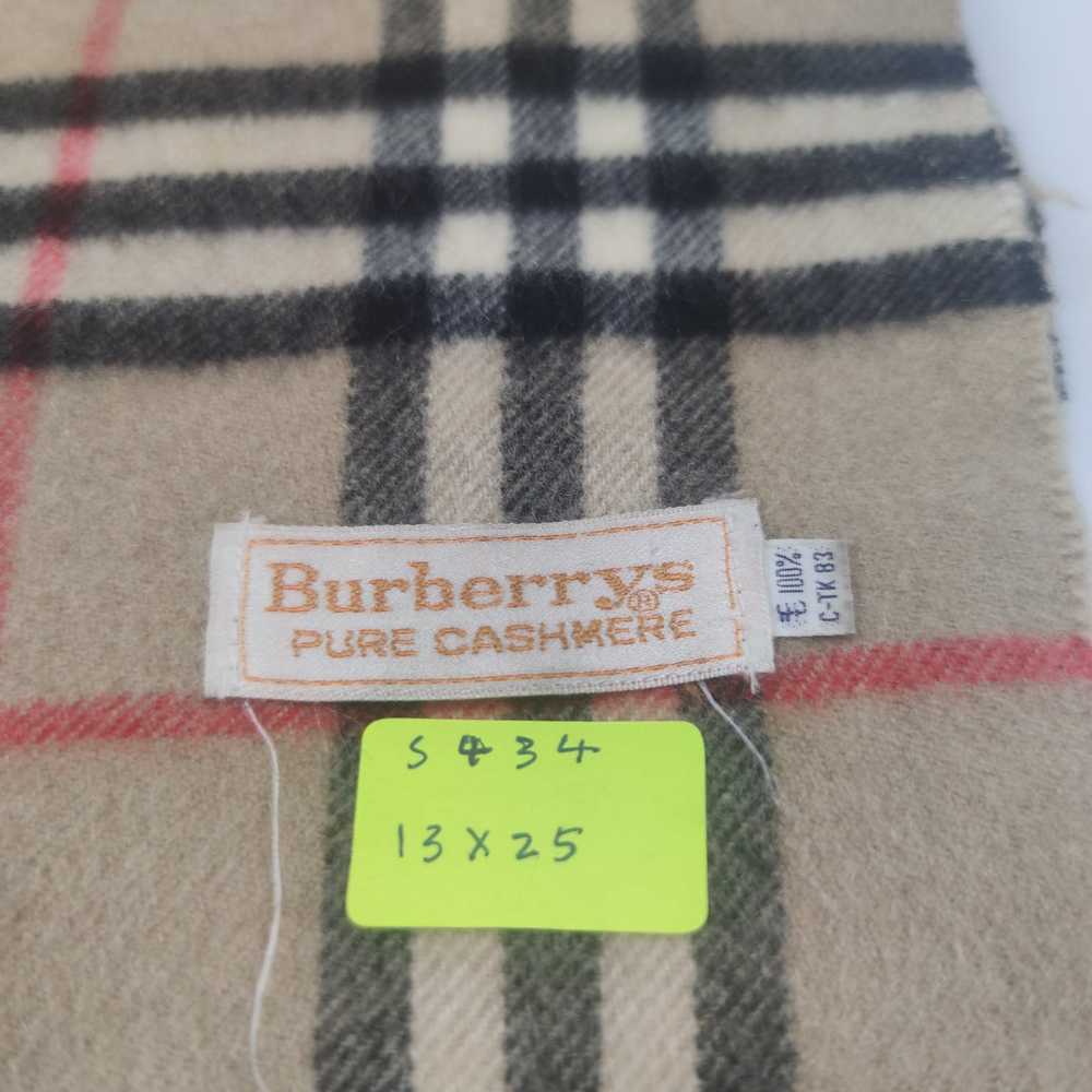 Vintage Burberry Nova Check Scarf/Muffler/Cashmer… - image 10