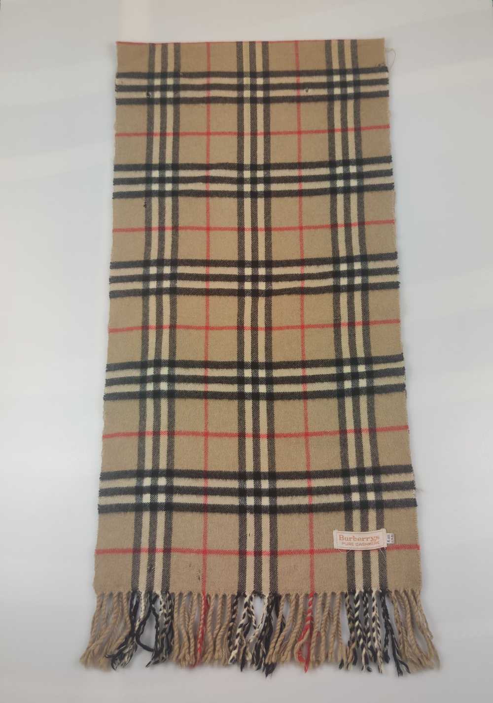 Vintage Burberry Nova Check Scarf/Muffler/Cashmer… - image 1