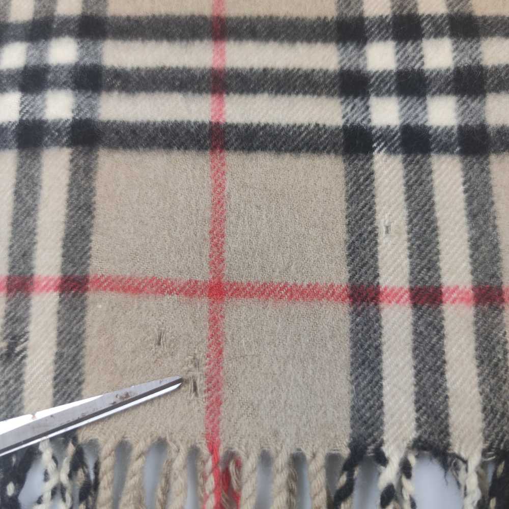 Vintage Burberry Nova Check Scarf/Muffler/Cashmer… - image 3