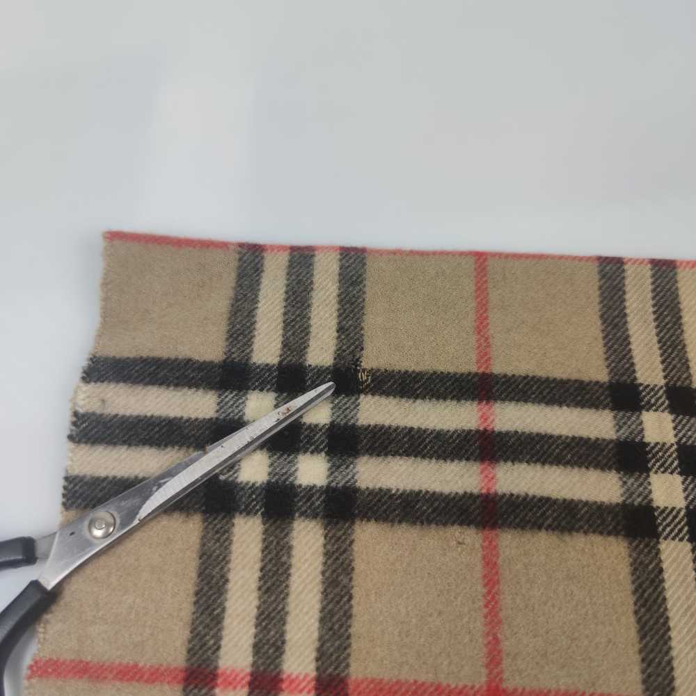 Vintage Burberry Nova Check Scarf/Muffler/Cashmer… - image 6