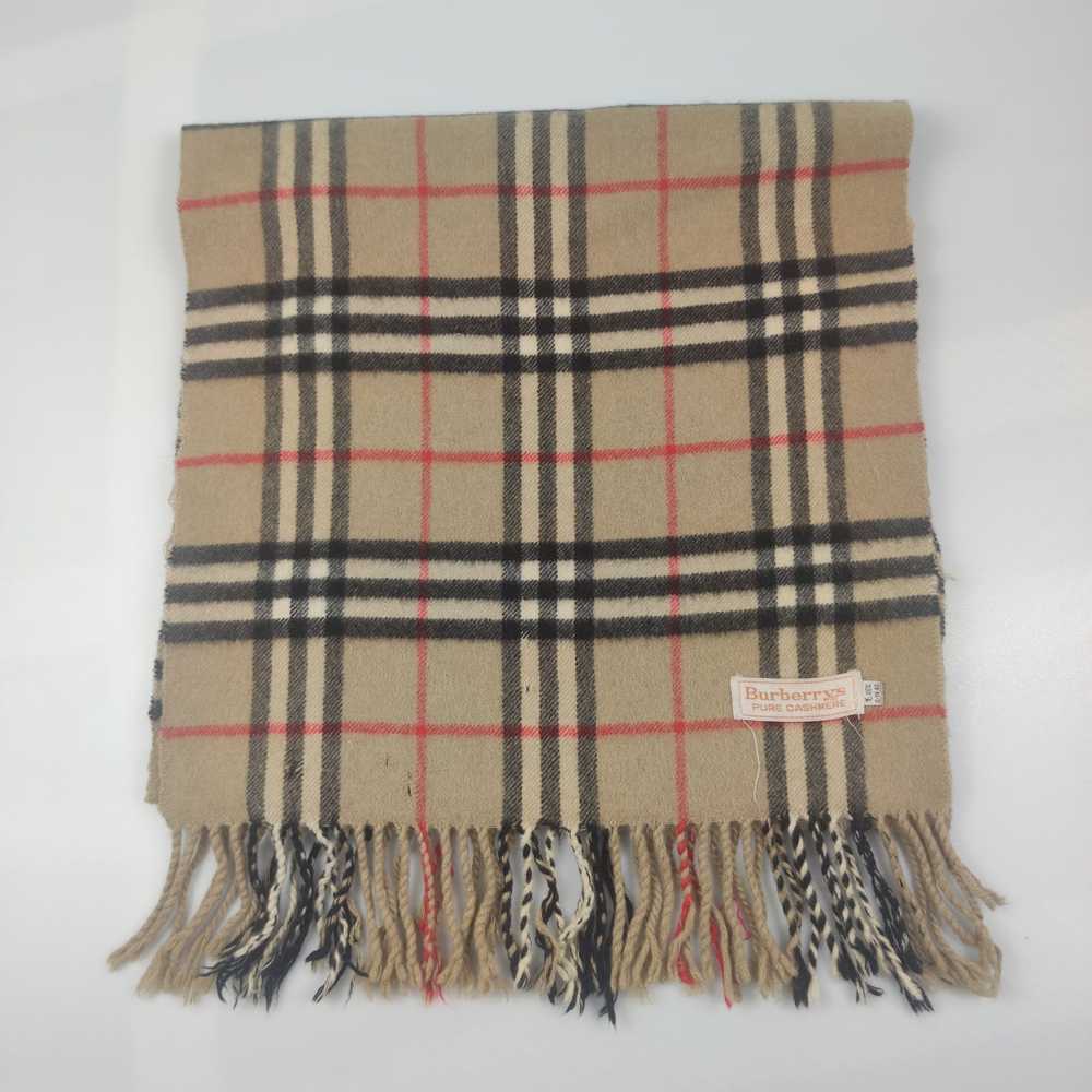 Vintage Burberry Nova Check Scarf/Muffler/Cashmer… - image 8