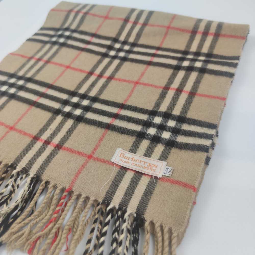 Vintage Burberry Nova Check Scarf/Muffler/Cashmer… - image 9