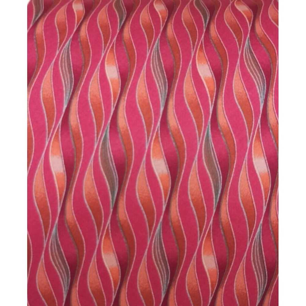 Lanvin LANVIN PARIS Pink Geometric Silk Tie FRANC… - image 4
