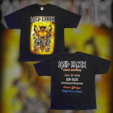 Band Tees × Vintage Vintage 90s Iced Earth Dark G… - image 1