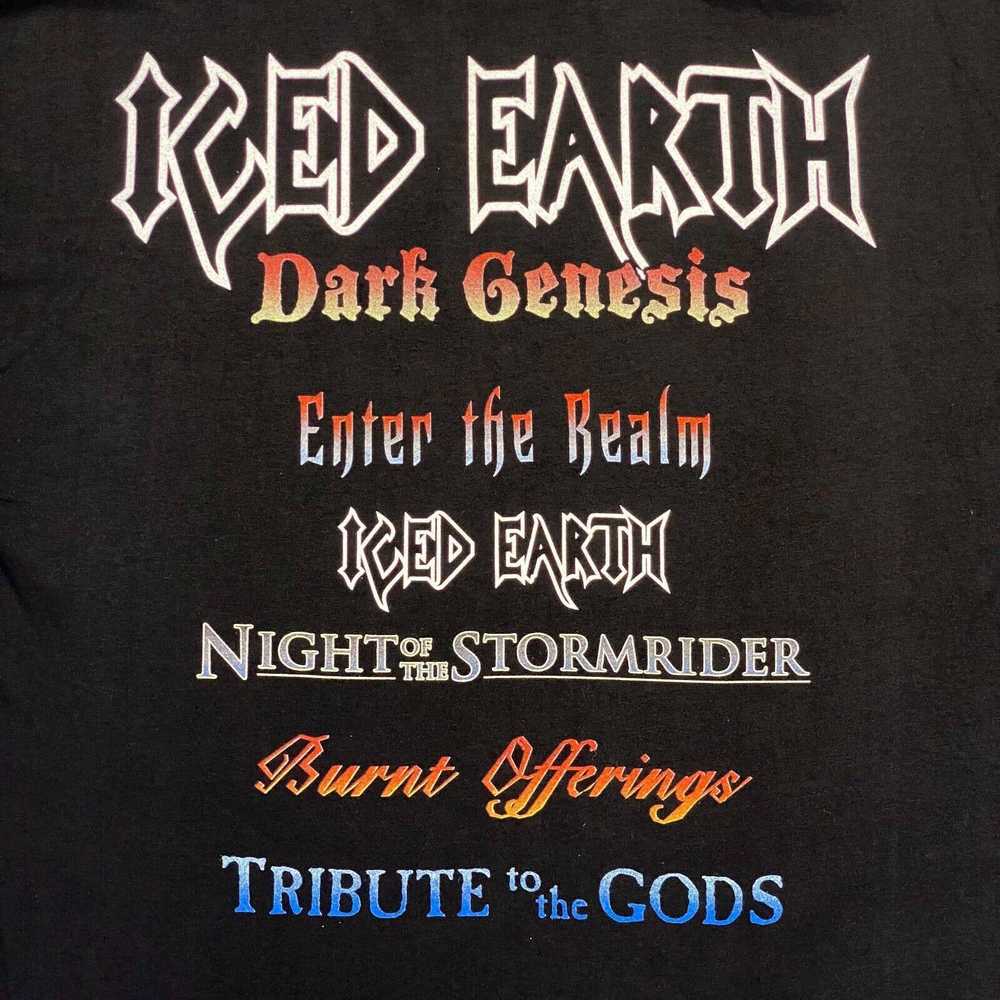 Band Tees × Vintage Vintage 90s Iced Earth Dark G… - image 5