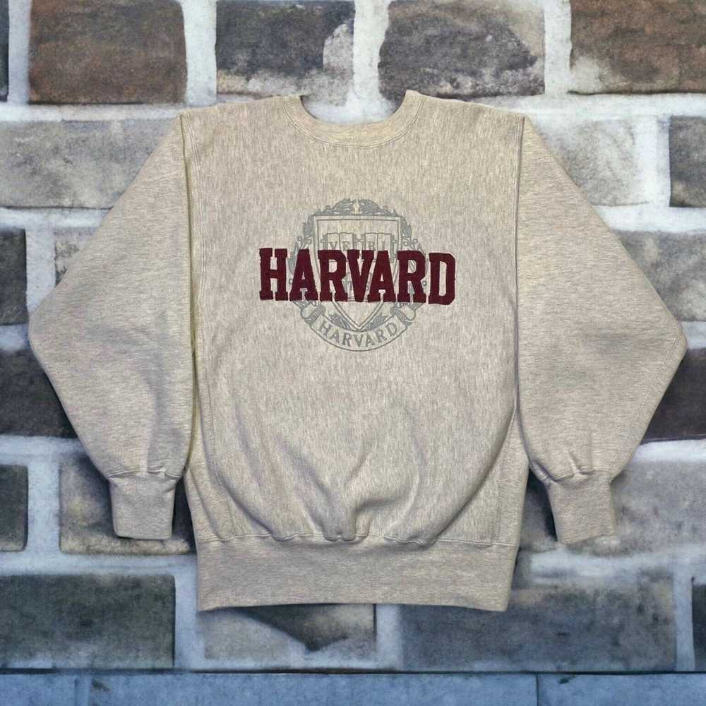Champion × Harvard × Made In Usa Vintage 90s Harv… - image 1