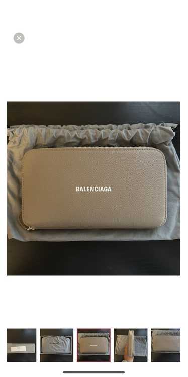 Balenciaga Tan zipper balenciaga wallet