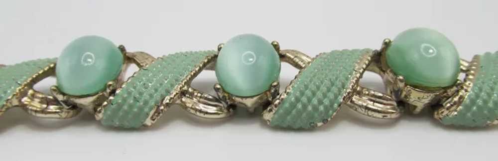 Coro Jewelcraft England Mint Green Moonglow and E… - image 3