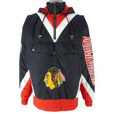 Vintage Chicago Blackhawks Puffer NHL Hockey Jacket 90s Size Large Turbo  Zone