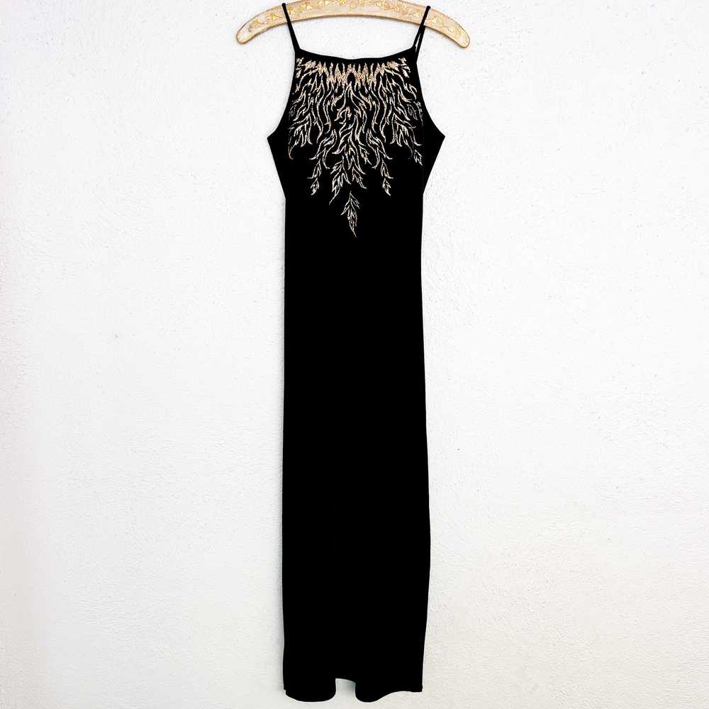 90s Velvet Flame Gown (S) - image 3