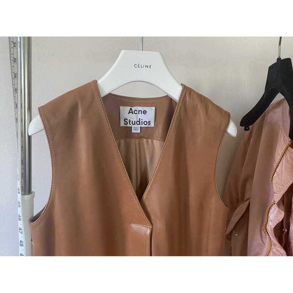 Acne Studios Leather mid-length dress - image 2