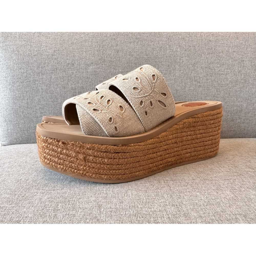 Chloé Woody leather espadrilles - image 5