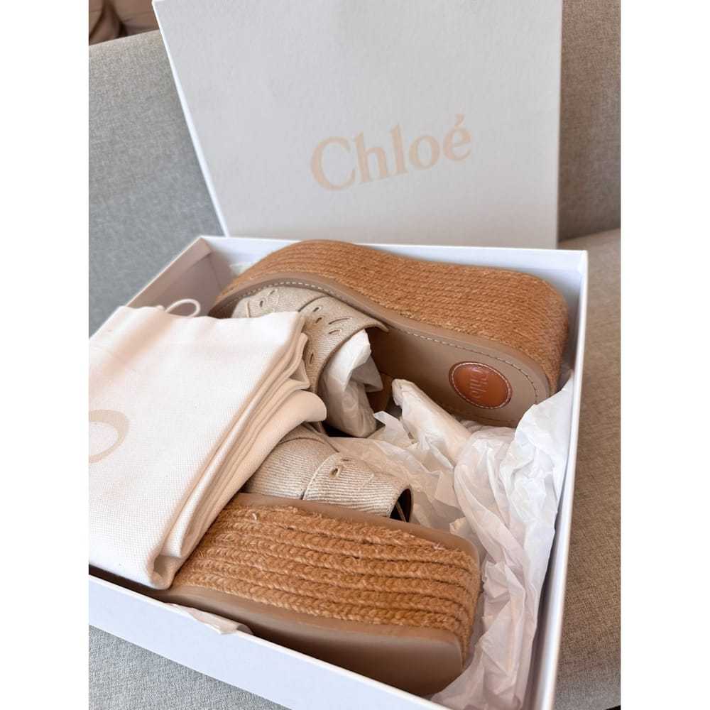 Chloé Woody leather espadrilles - image 9