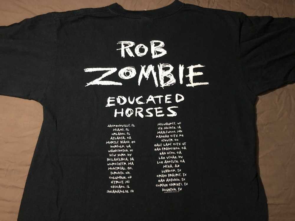 Band Tees Rob Zombie Educated Horses - image 6