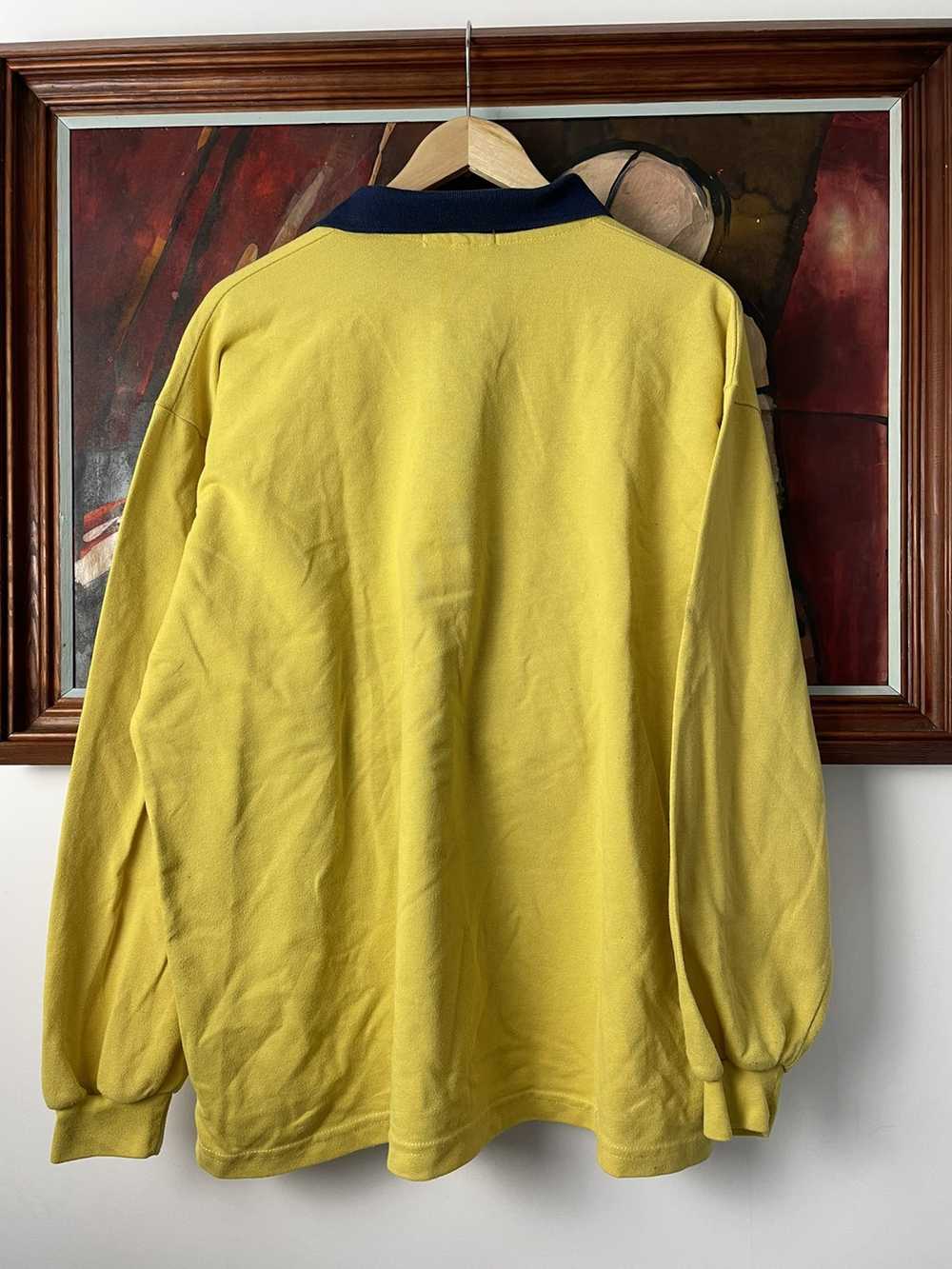 Burberry × Streetwear × Vintage Burberry Yellow V… - image 2