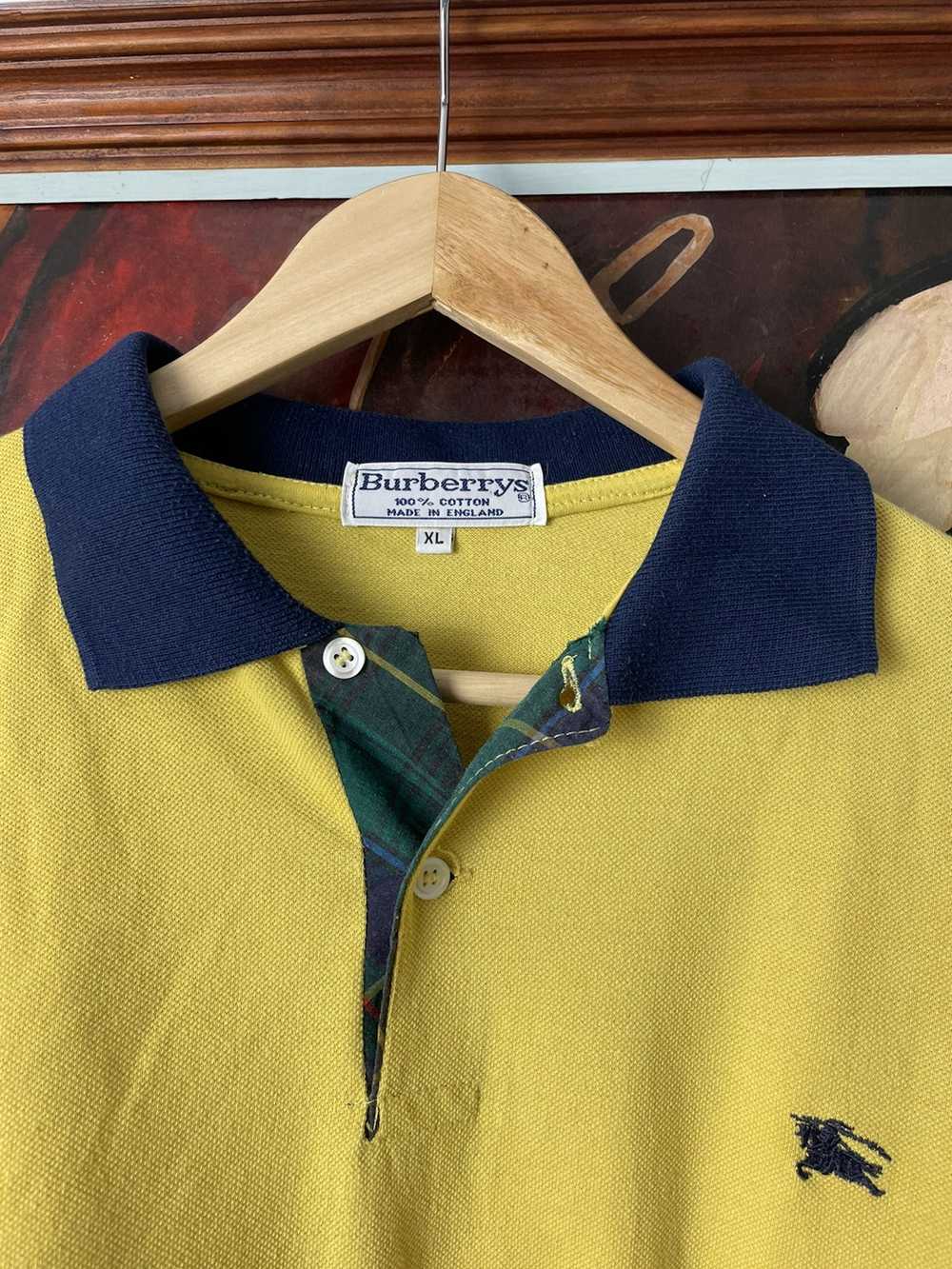Burberry × Streetwear × Vintage Burberry Yellow V… - image 3