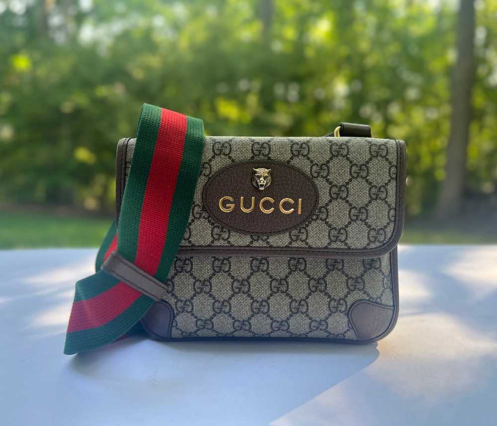 Gucci Gucci Dionysus Small Supreme Grey Canvas Sh… - image 1