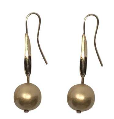 Non Signe / Unsigned Carolee Round Gold Drop Earri