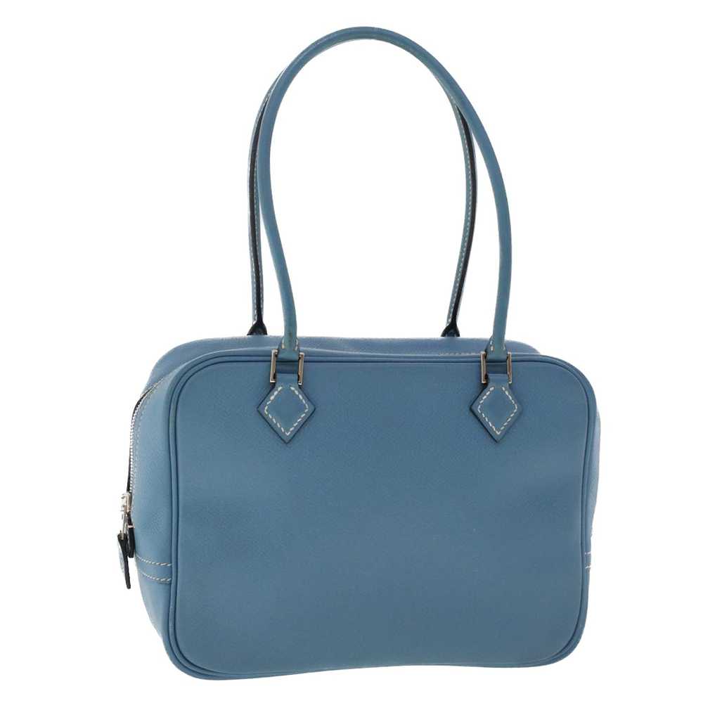 Hermes HERMES Purum 20 Hand Bag Leather Light Blu… - image 1