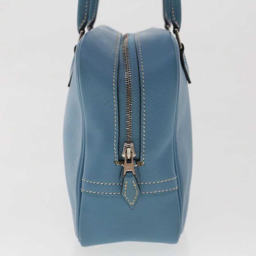 Hermes HERMES Purum 20 Hand Bag Leather Light Blu… - image 3