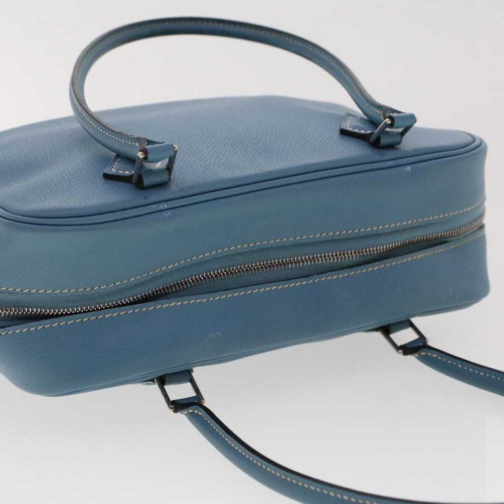 Hermes HERMES Purum 20 Hand Bag Leather Light Blu… - image 6