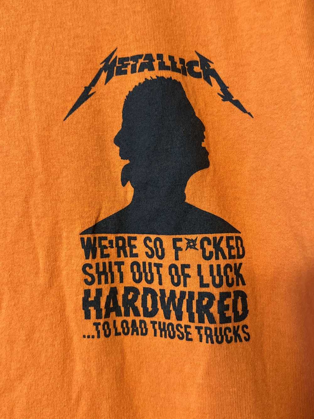 Band Tees × Metallica Metallica Hardwired Tour Cr… - image 2