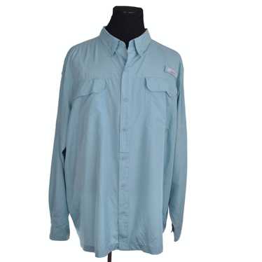 Habit Fishing Shirt Mens Size 3XL Short Sleeve Vented Gray Ripstop