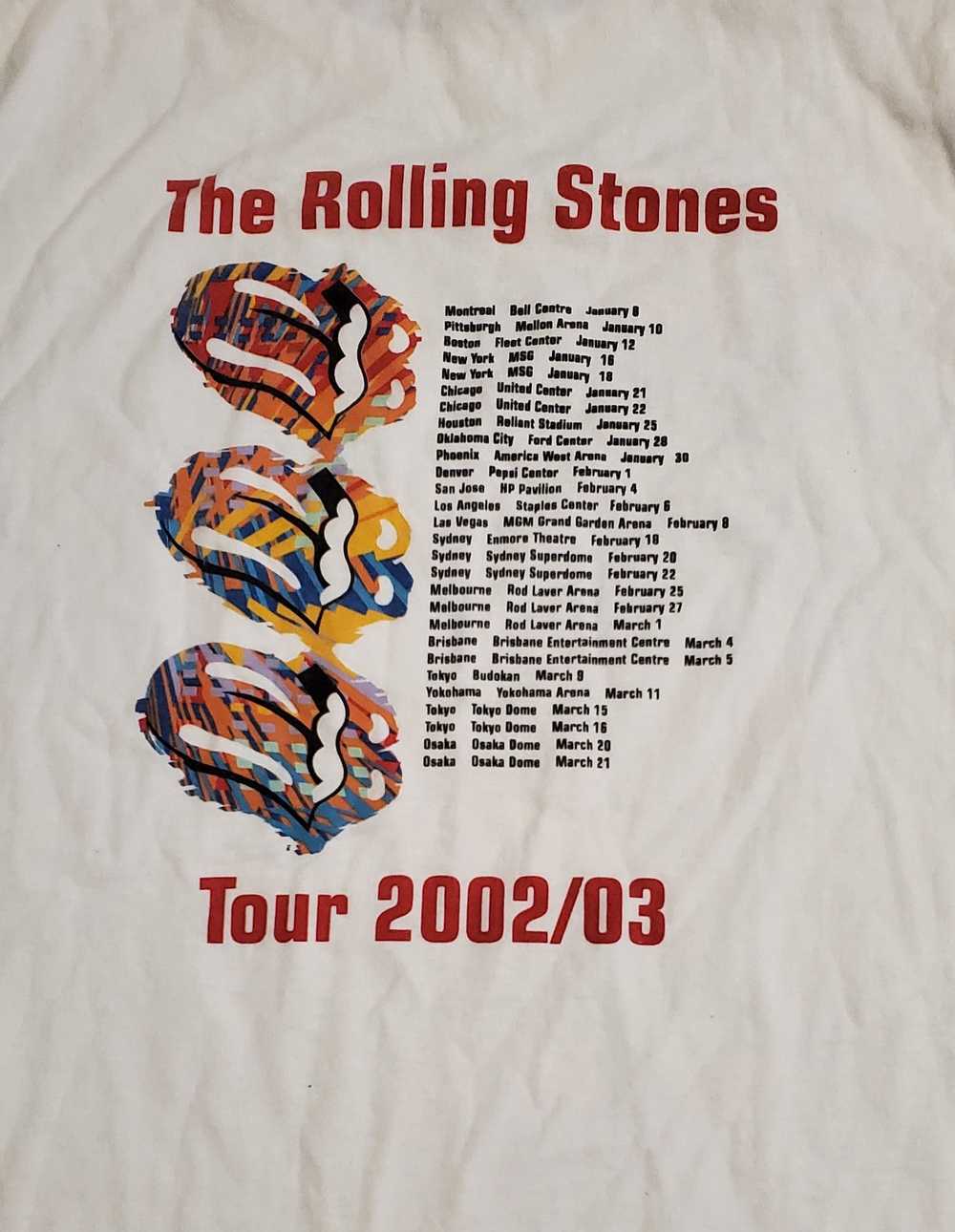 Band Tees × Vintage 2002 Rolling Stones Tour T-Sh… - image 2