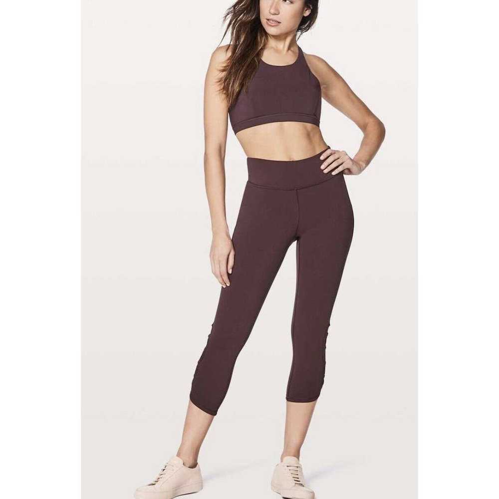 Lululemon Lululemon Tied To It Crop 21" Black Che… - image 11