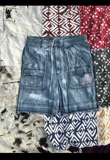 Custom × Vintage 8 French seam denim jean shorts