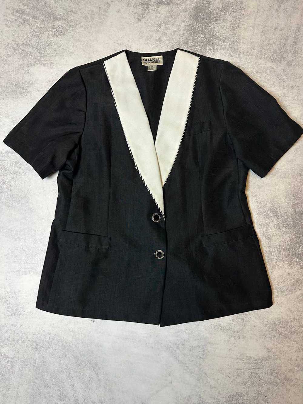 Chanel Chanel Boutique Silk Blazer Jacket Vintage… - image 2