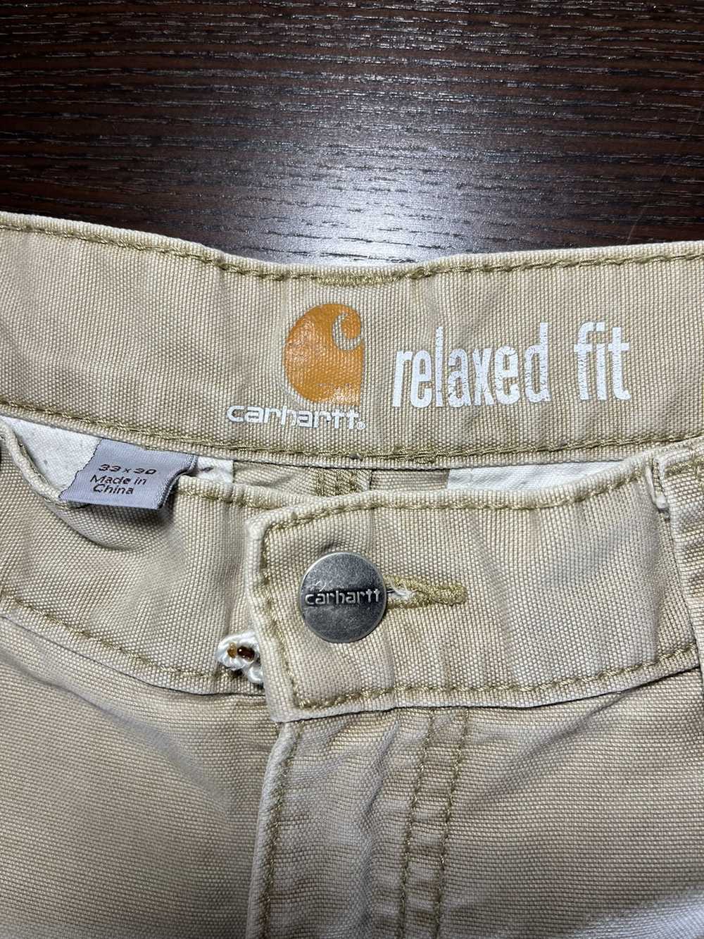 Carhartt Carhartt relaxed fit beige cargo pants - image 2