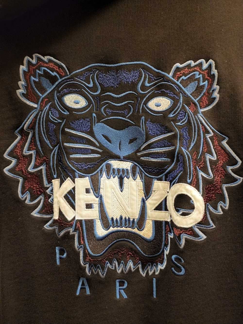 Kenzo Kenzo Paris rear embroidery black hoodie M - image 3