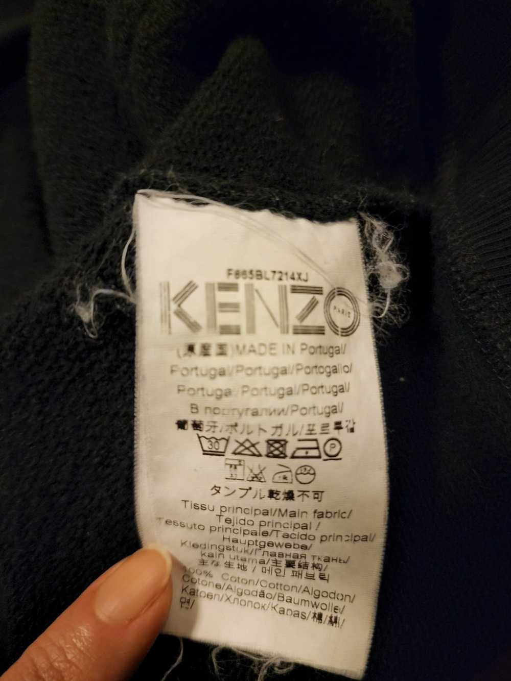 Kenzo Kenzo Paris rear embroidery black hoodie M - image 5