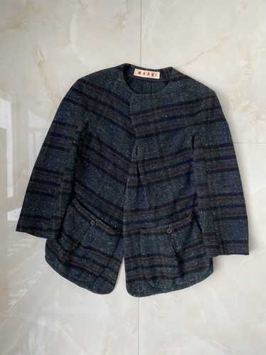 Marni × Vintage Blazer Tweed MARNI silk / wool - image 1