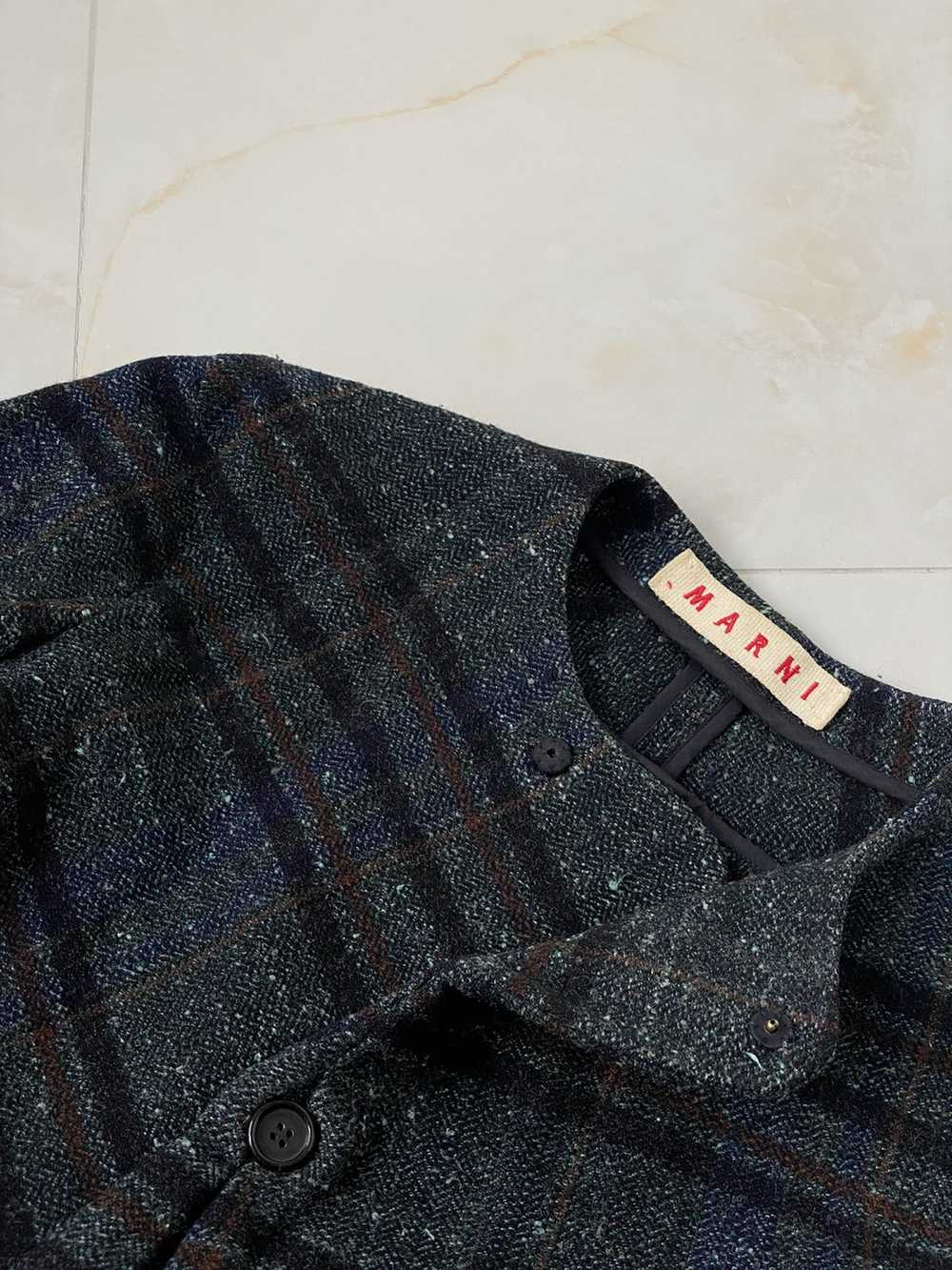 Marni × Vintage Blazer Tweed MARNI silk / wool - image 3