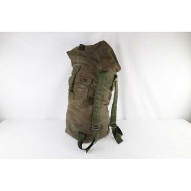 Top Canvas Backpack Vintage Rucksack Army Green Sac à dos Women