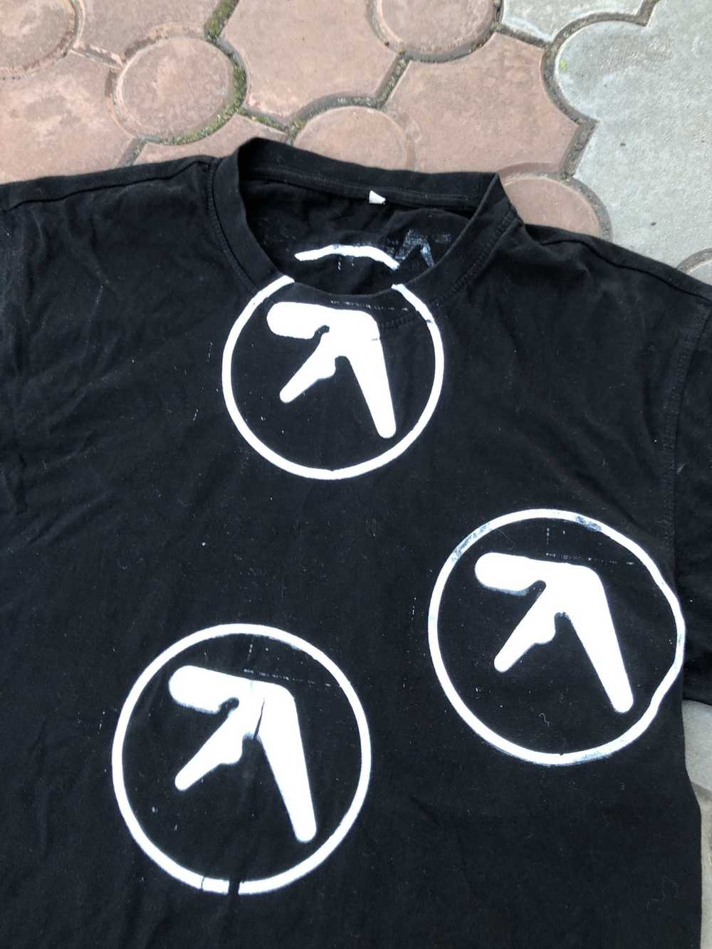 Band Tees × Streetwear × Vintage Aphex Twin Logo … - image 3